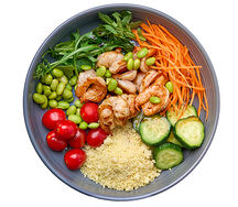 Боул с креветками