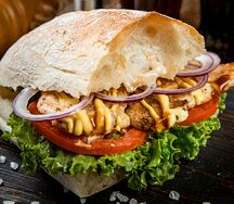 Чиабатта с курицей