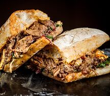 Чиабатта с говядиной и овощами (на 1 персону)