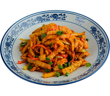 Жареный картофель с курицей