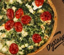 Киш со шпинатом и сыром