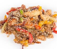 Wok цыплёнок с рисом в терияки