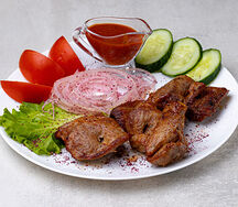 Шашлык из свинoй шейки