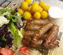 Колбаски из курицы