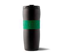 Тамблер из коррозионностойкой стали Lucy Matte Black Green Band 2021, 360 мл