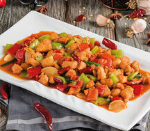 Курица острая с арахисом