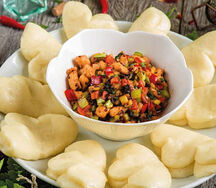 Курица с лепешками
