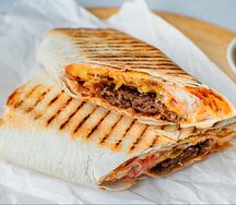 Лаваш с шашлыком