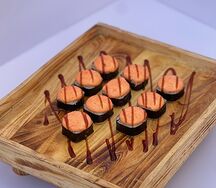 Запечённый с лососем