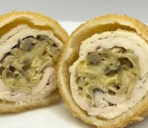 С сыром и грибами