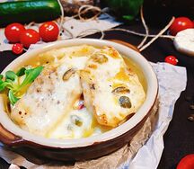 Судак запеченный с каперсами