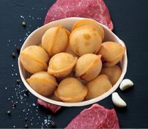 Пельмешки с говядиной и свининой