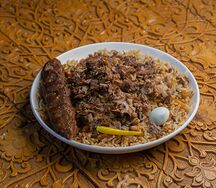 Плов с шашлыком