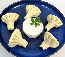 Варёные хинкали с сыром мини