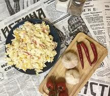 Салат крабовый с Пекинской капустой