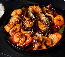 Джеюк покым с морепродуктами