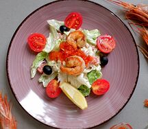 Салат с морепродуктами