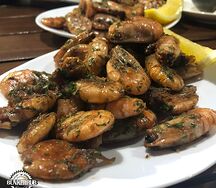 Креветки жареные