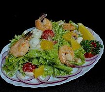 Салат с морепродуктами