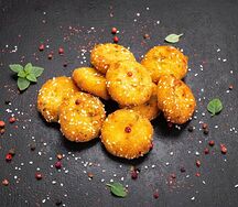 Сырные монетки острые