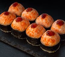 Запечённый с крабом ролл