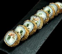 Ролл Сякэ унаги фурай темпура