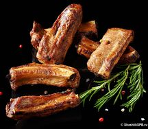 Свиные ребра патронташ