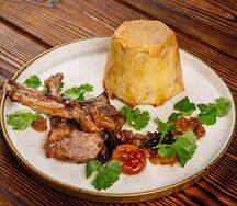 Шах-плов с корейкой молодого ягненка