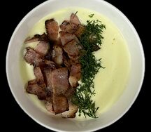 Сливочный крем-суп Картофельный с беконом