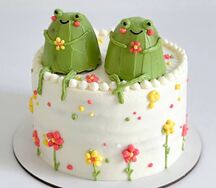 Бенто XL с милыми жабами 