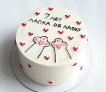 Бенто-торт XL Лапка об лапку    