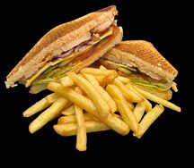 Сэндвич с беконом и ветчиной 