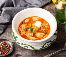 Чучвара с бульоном