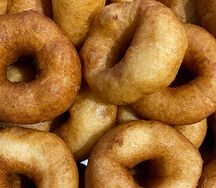 10 пончиков без пудры