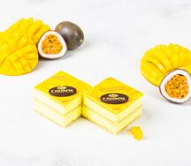 Манго-маракуйя пирожные-дуэт