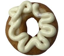 Пончик с сыром и ветчиной