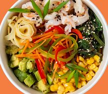 Боул с креветками