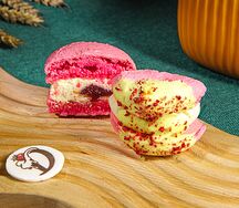 Макаронс Дыня-Малина