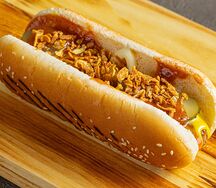 Хот-дог датский с куриной сосиской