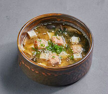 Суп мисо с лососем