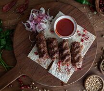 Люля-кебаб из говядины и свинины