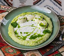 Гебжалия с зеленой мамалыгой от бабушки Чито