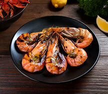 Креветки Лангустины жареные