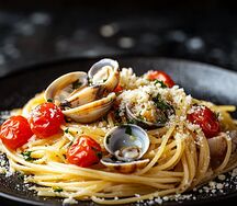 Спагетти с моллюском вонголе