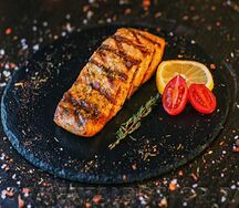 Лосось на углях