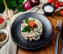 Салат с говяжьим языком