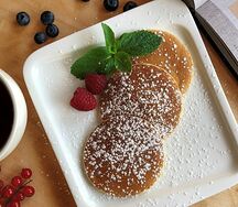 Панкейки с ягодами