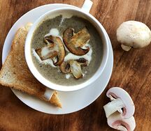Суп-пюре из шампиньонов