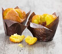 Маффин фисташковый с малиной