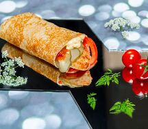 Блин с куриной котлетой